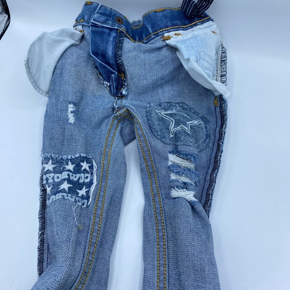 OOAK Oshkosh B’Gosh Dallas Cowboys 6-9 months baby jeans - Picture 5 of 10